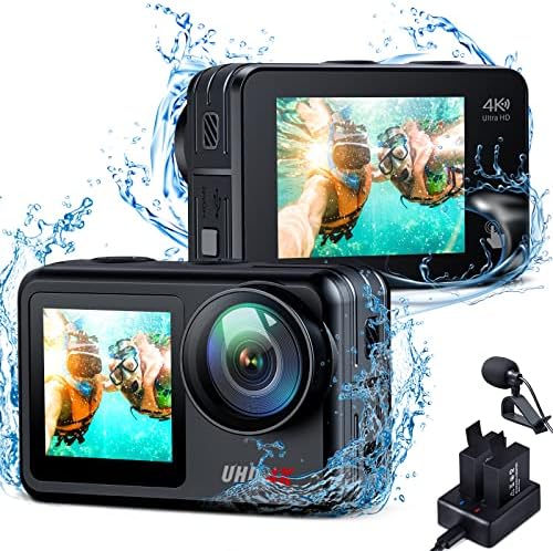5K Action Cam 30MP Unterwasser Bis 40m – Weitwinkel Actioncam Mit WiFi Für Abenteuer