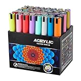 Ziurmut Acrylstifte, Farbmarker, Stoffmalstifte, wasserfester Kleidungsmarker, schnell trocknender Bastelstift für Künstlerbedarf, Erwachsene, Kinder, Heimwerkerhandwerk