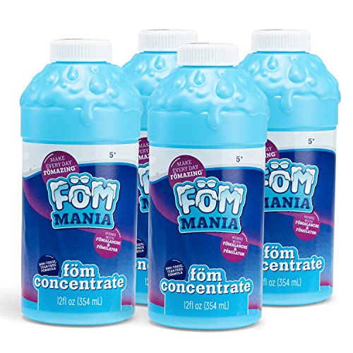 Fom Mania FOAM REFILLS|Non Toxic Tear Free Formula| AMAZON EXCLUSIVE 4 pack includes 48oz of Foam Concentrate|Refills Fomilator 24X and Fomalanche 16X|for parties, birthdays, outdoor fun