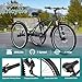 MOPHOTO Adult Mountain Tricycle, 7-Speed 3 Wheel Mountain Bike for Adults, 24/26/27.5 Inch Cruiser Trike with Front Disc Brake, Front Suspension Fork, Rear Cargo Basket, 350lbs Capacity, Men & Women