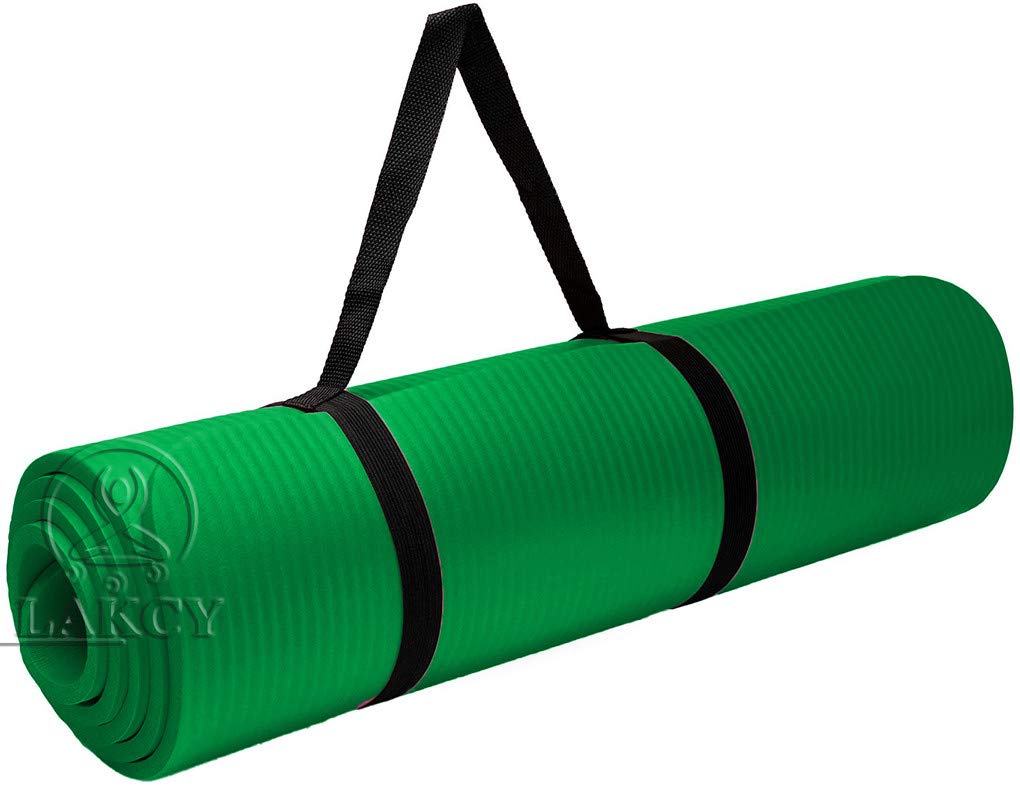 LAKCY ® Large Exercise Yoga mat for Women and Men with free carry Strap - 6mm with Anti Slip texture and Sports, Fitness & Outdoors, Exercise Workout for Gym & Exercise .(Color-Army Green)(Qnty-1 Pcs) (B08Y7QBXG5) Amazon Price History, Amazon Price Tracker