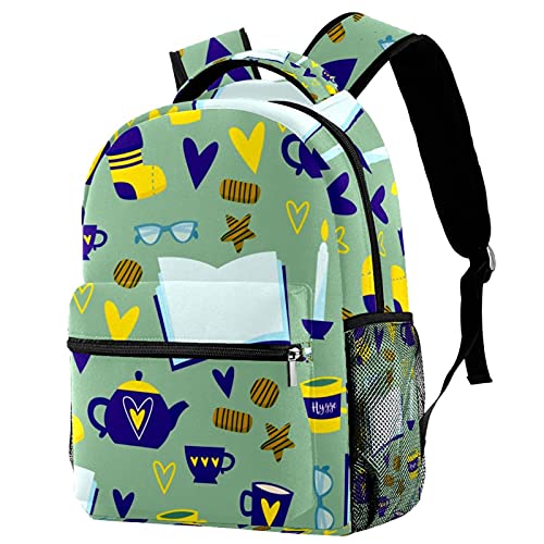 Sac à dos de voyage Hygge vert pour les sorties scolaires et weekend