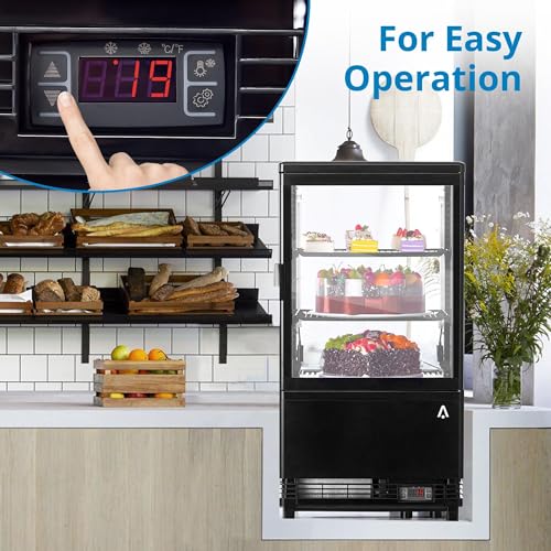 Image of Garvee 2.0 Cu.Ft Beverage Refrigerator with Glass Door, Countertop Single Door Drink Cooler, Commercial Fridge for Drinks and Snacks, 110V, Black