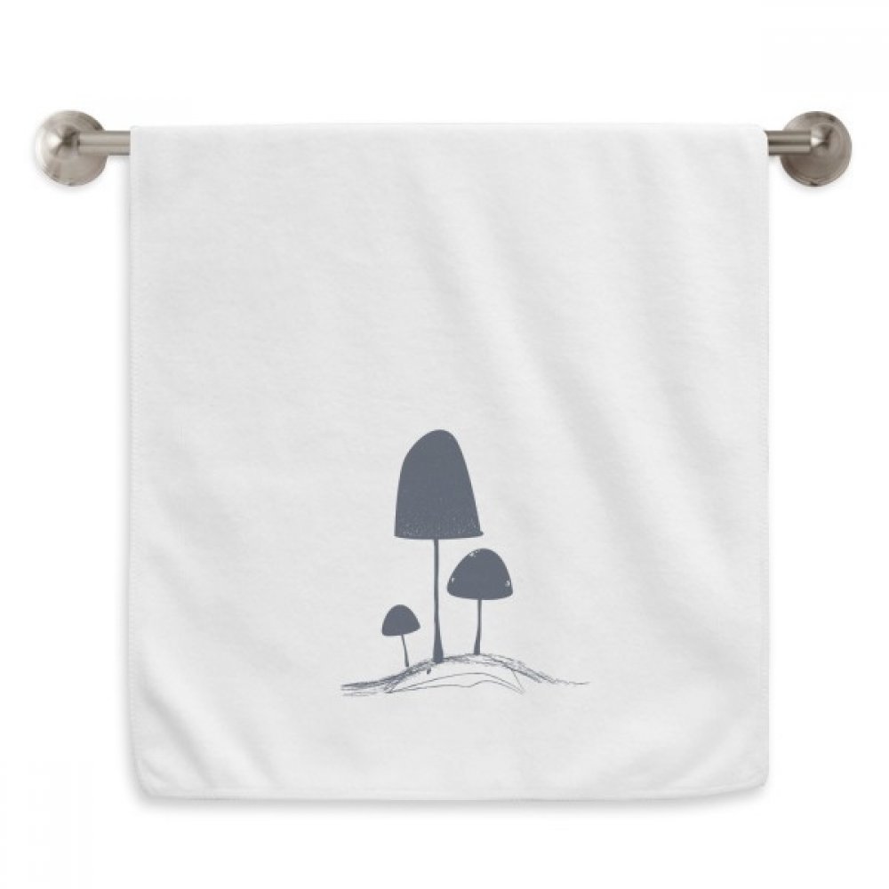 Serviette moelleuse illustration champignon 13x29 pouces