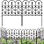 AMAGABELI GARDEN & HOME 5 Panels Decorative Garden Fences and Borders for Dogs 24in(H)×10ft(L) No Dig Metal Fence Panels Garden Edging Border Fence for Animal Barrier Fencing for Flower Beds Yard