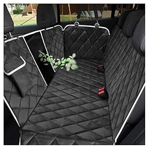 VSPETCC Dog Car Seat Cover,100% Waterproof with Mesh Window And Storage Pocket,Durable Scratchproof Nonslip Dog Car…