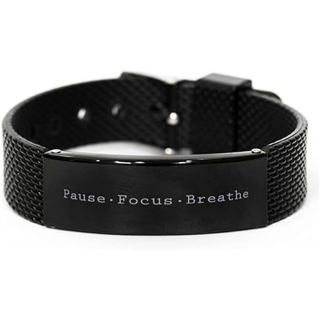 Pause Focus Breathe Bracelet