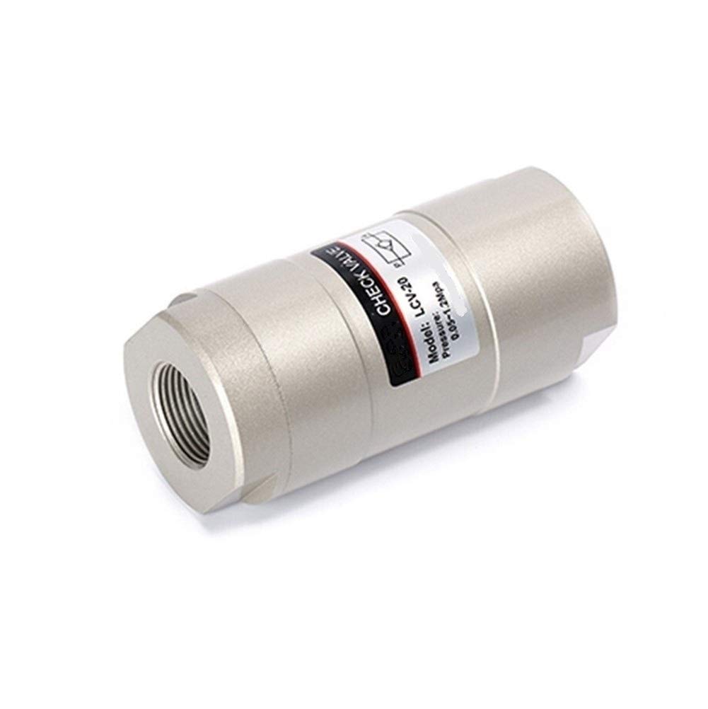 Check Valves LCV-06/08/10/15/20/25 Port Female Thread Straight One-Way Air Pneumatic Valve(1Inch)