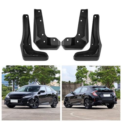 Garde-boue Civic 2021- Hatchback accessoires extérieurs auto finition noire durable - 3