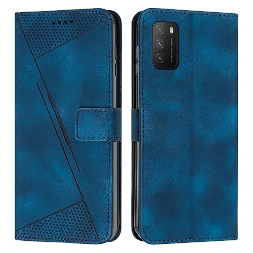 Étui pour Xiaomi Poco M3 antichoc à rabat multifonctionnel avec dragonne