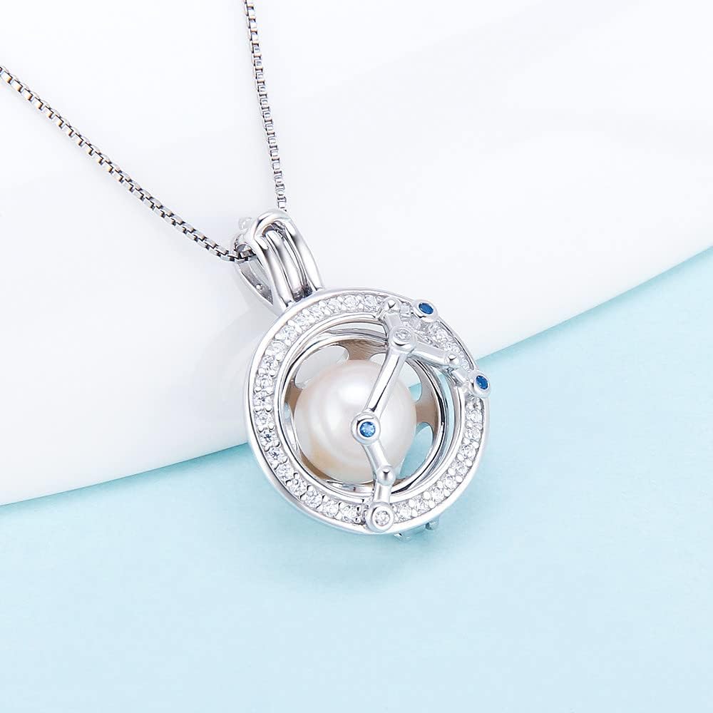 925 Sterling Silver Constellation Cage Pendants Crafting Charm for DIY Necklace Bracelet Jewelry Making - Image 5