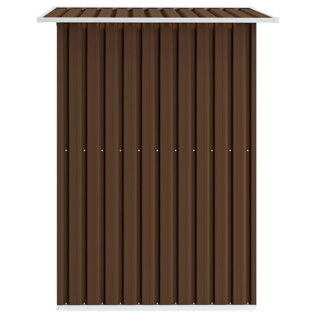 Caseta de Almacenamiento jardín Acero marrón 204x132x186 cm
