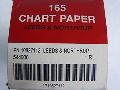 Leeds & Northrup 10827112 544006 Speed-O-Max 165 Chart Paper
