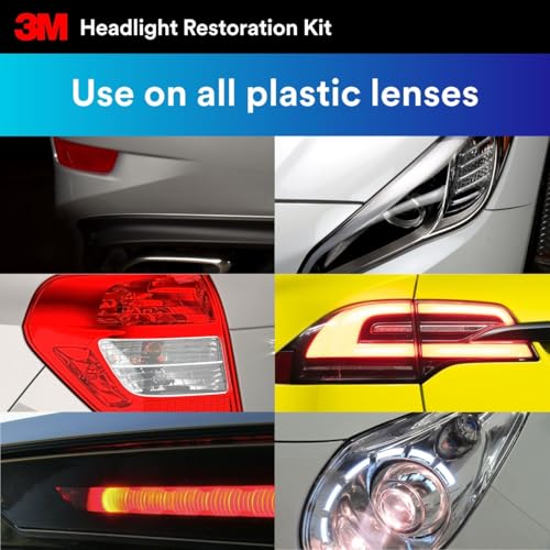 image for 3M Ultra Headlight Restoration Kit 39195, 2 Pack (2 Kits), Removes Clo