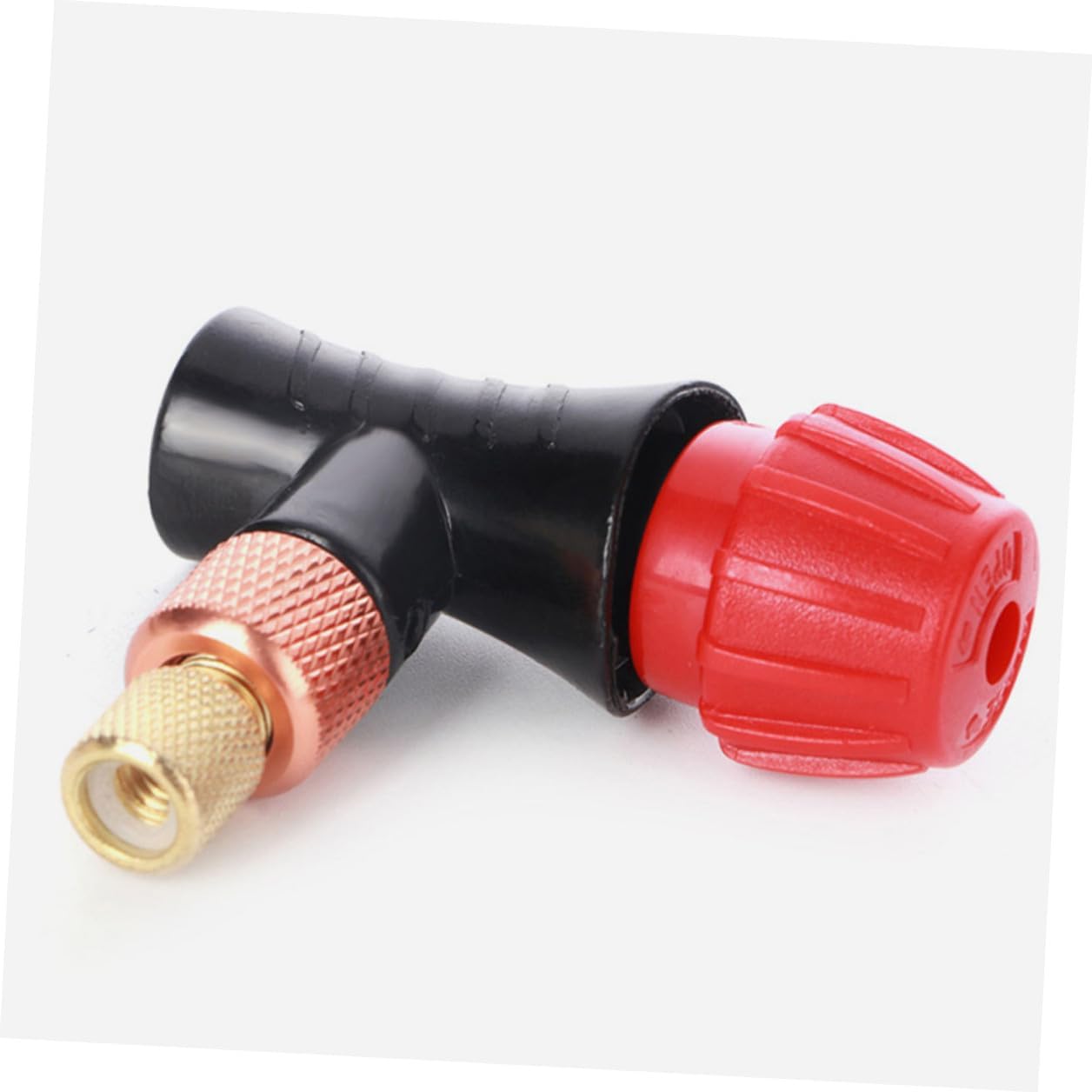 Outanaya Co2 Inflator Head and Black Sponge Cover Set for Bike Tire Inflation, Insulated Thermal Sleeve Compatible with Road and Mountain Bikes, Portable Cycling Air Pump Accessory