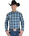 Wrangler Men's Western Logo Shirt with Snap Cuffs