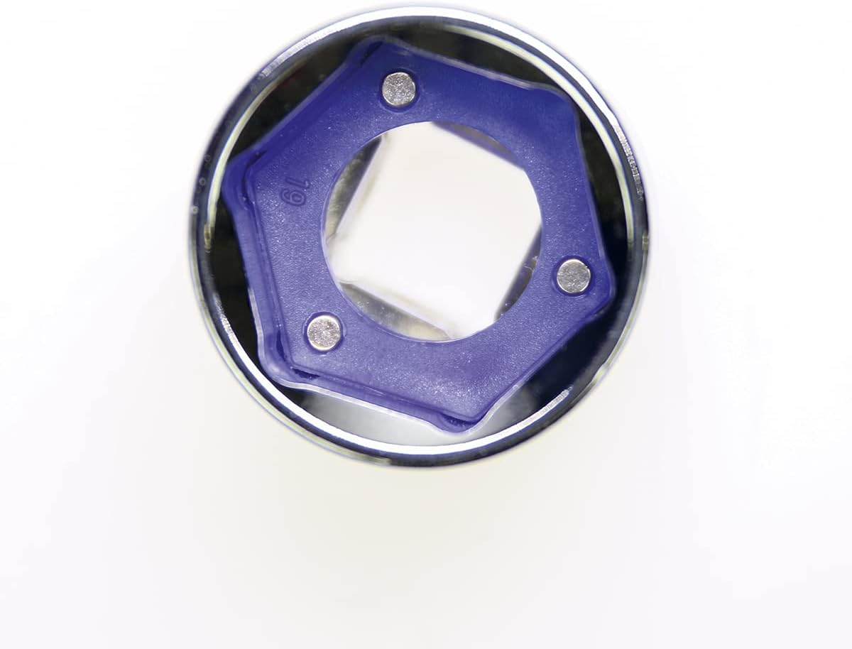Sealey AK27095 Magnetic Metric Socket Insert Set, 270mm x 60mm x 5mm, Blue, 10 Pieces