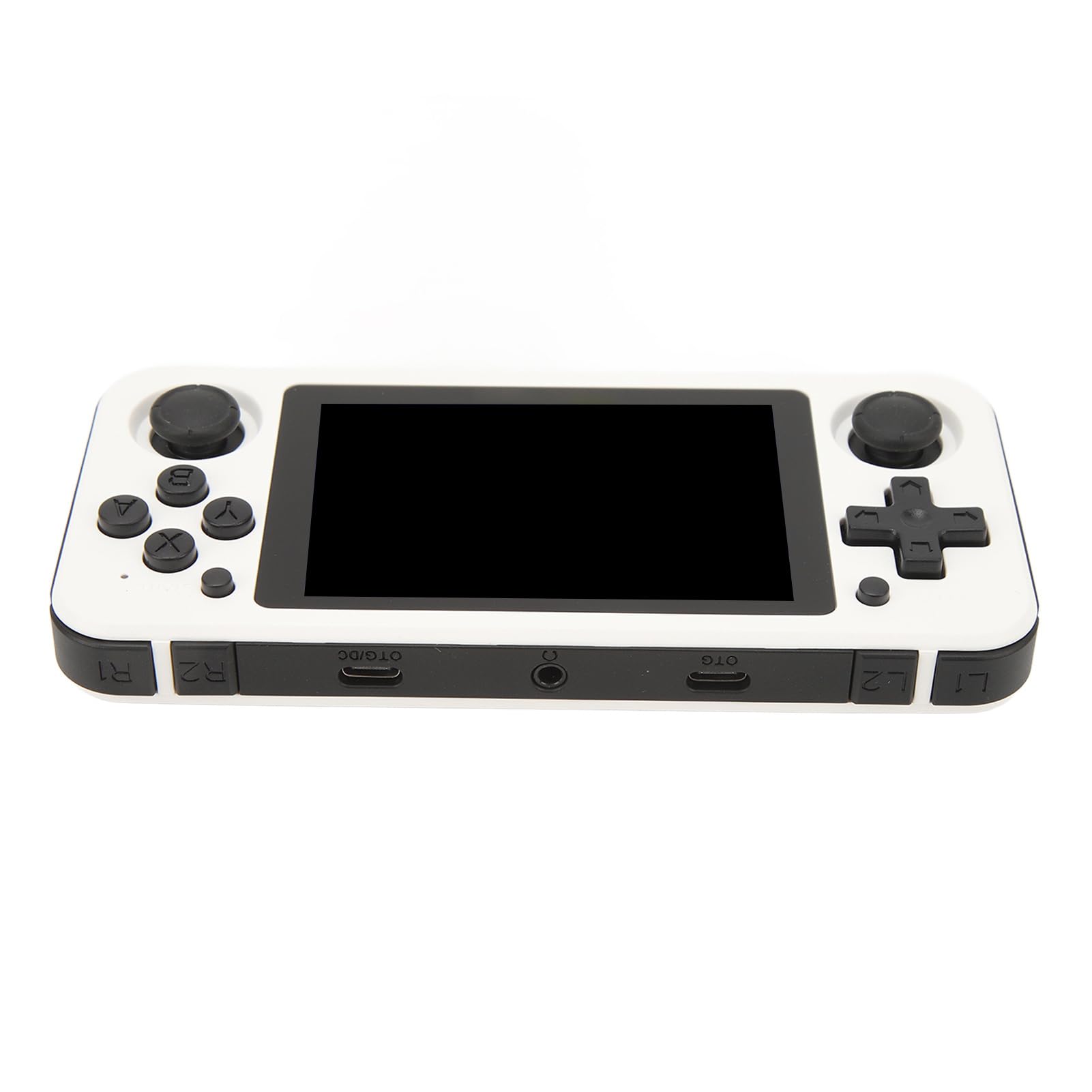 Acouto RG351P Handheld-Spielekonsole Verschiedene Spiele Hochauflösende Retro-Gaming-Maschine 64G Lila Als Unterstützt Spiele Vibrierend Gebaut Viele Dieser Verschiedenen Konsolen Perfekt (White)