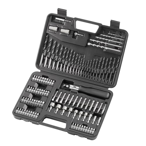 DEWALT Coffret de 109 Accessoires Percage Vissage.13 Forets HSS, 13 Mèches à bois, 5 Mèches Béton,50 Embouts de vissage 25mm, 13 Embouts 50mm, 10 Douilles,...
