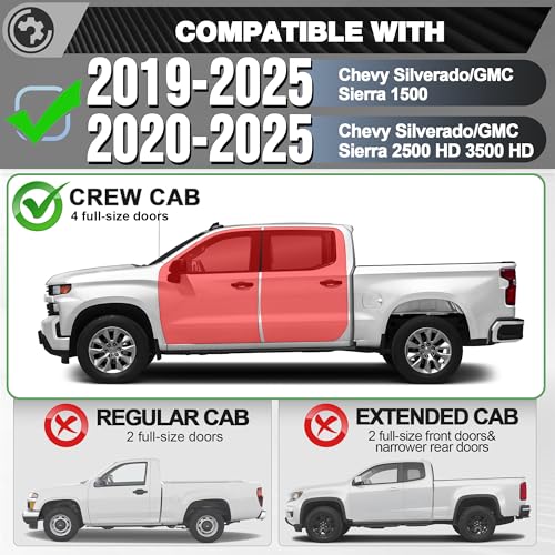 Estribos para Silverado y Sierra 2019-2025 de acero carbon miniatura 2