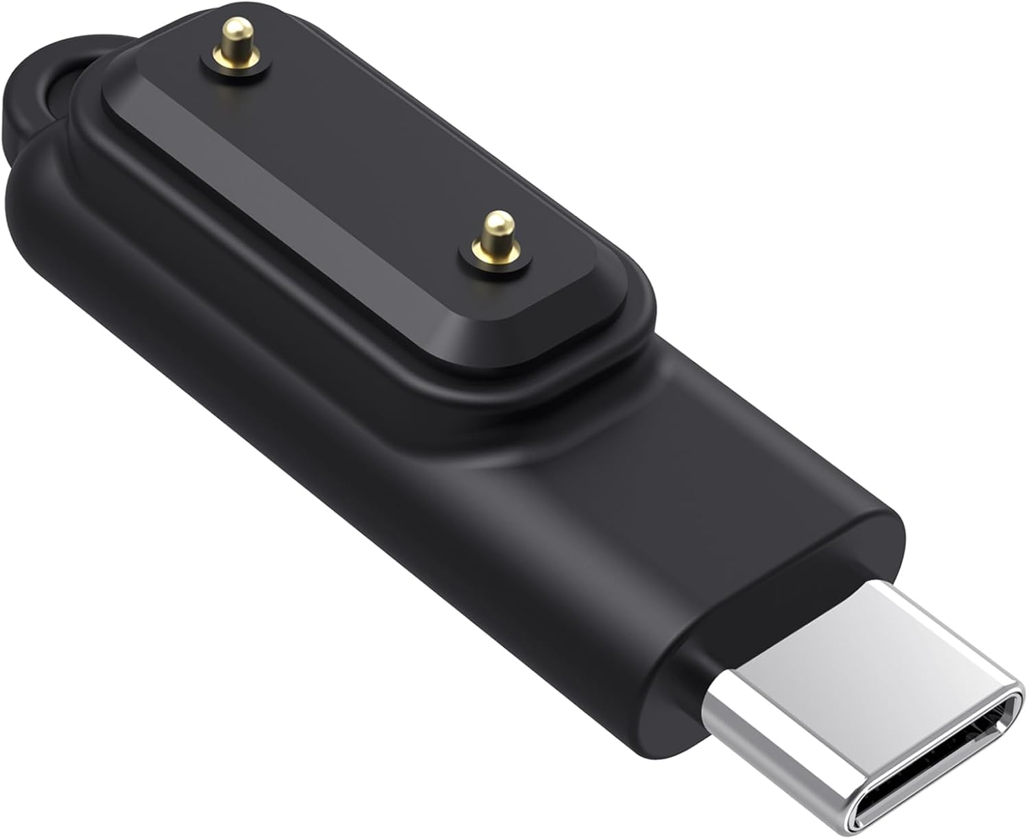 Compatible with Huawei Band 10/9/8/7/6/Fit 3/Fit 2 Type C Male to Female Charger Adapter Converter Quick Charge Plug Smart Watch Accessories(Black/2 Pieces) image 2