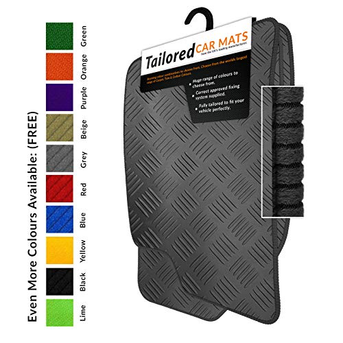 CARMATS4U.COM T-Cross 2019+ Rubber Car Floor Mats with Black Trim (2420)