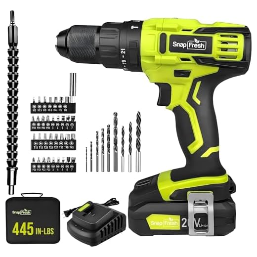 SnapFresh 20V Cordless Impact Drill Set