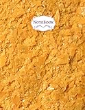 carnauba wax uses  Unlined notebook Yellow carnauba wax plates texture background cover, Unlined,Blank page, 100 pages - Large(8.5 x 11 inches)