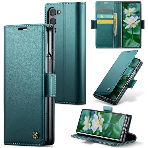 Newhalper Wallet Case for Samsung Galaxy Z Fold 6, Green - image 1