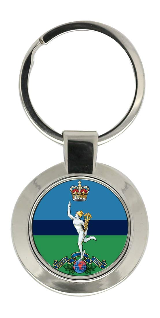 Giftshop Uk Unisex Silver Coloured Metal Royal Corps Of Signals, British Army Key Ring