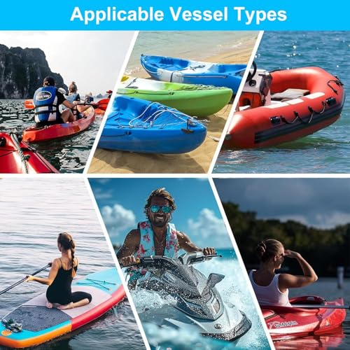 Miniatura 8 de Begrit Ancla Kayak 1,5kg Kit De Ancla Barco Plegable Pequeña Para Moto De Agua Jet Ski Anclaje Agua De Acero Zincado Con Cuerda Flotante De 10m Y Bolsa De Transporte Para Zodiac Capa Barca