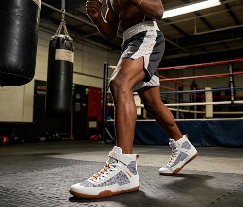 Image of Sisttke Mens Wrestling Shoes Boxing Shoe Wide | Wide Width Zero Drop Sole,Weightlifting,Powerlifting,Bodybuilding,Fitness,Lightweight,Non-Slip,for Competition & Training