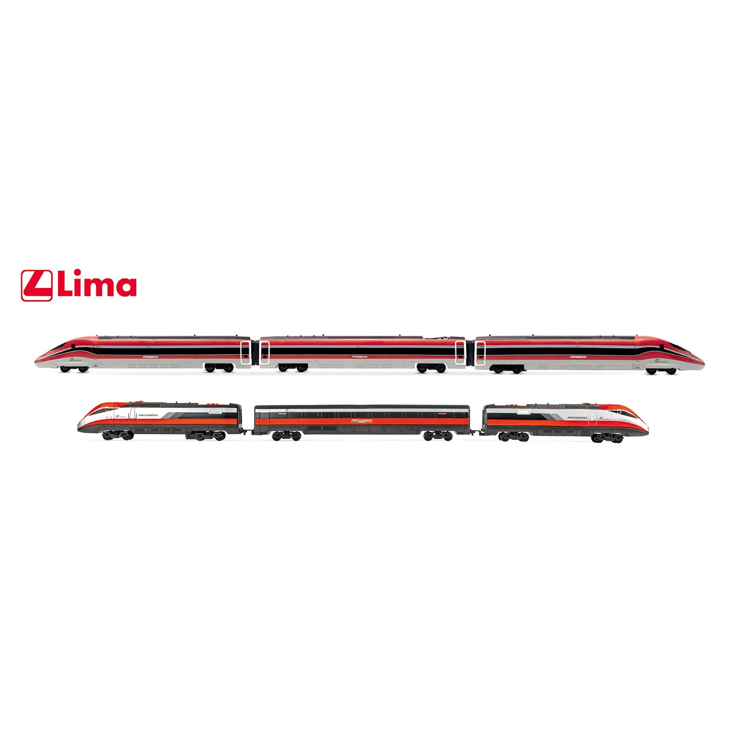 Lima Treno Set Frecciarossa 1:87, ETR500 e ETR1000, Modellino Scala HO, A Batterie, 3+ Anni