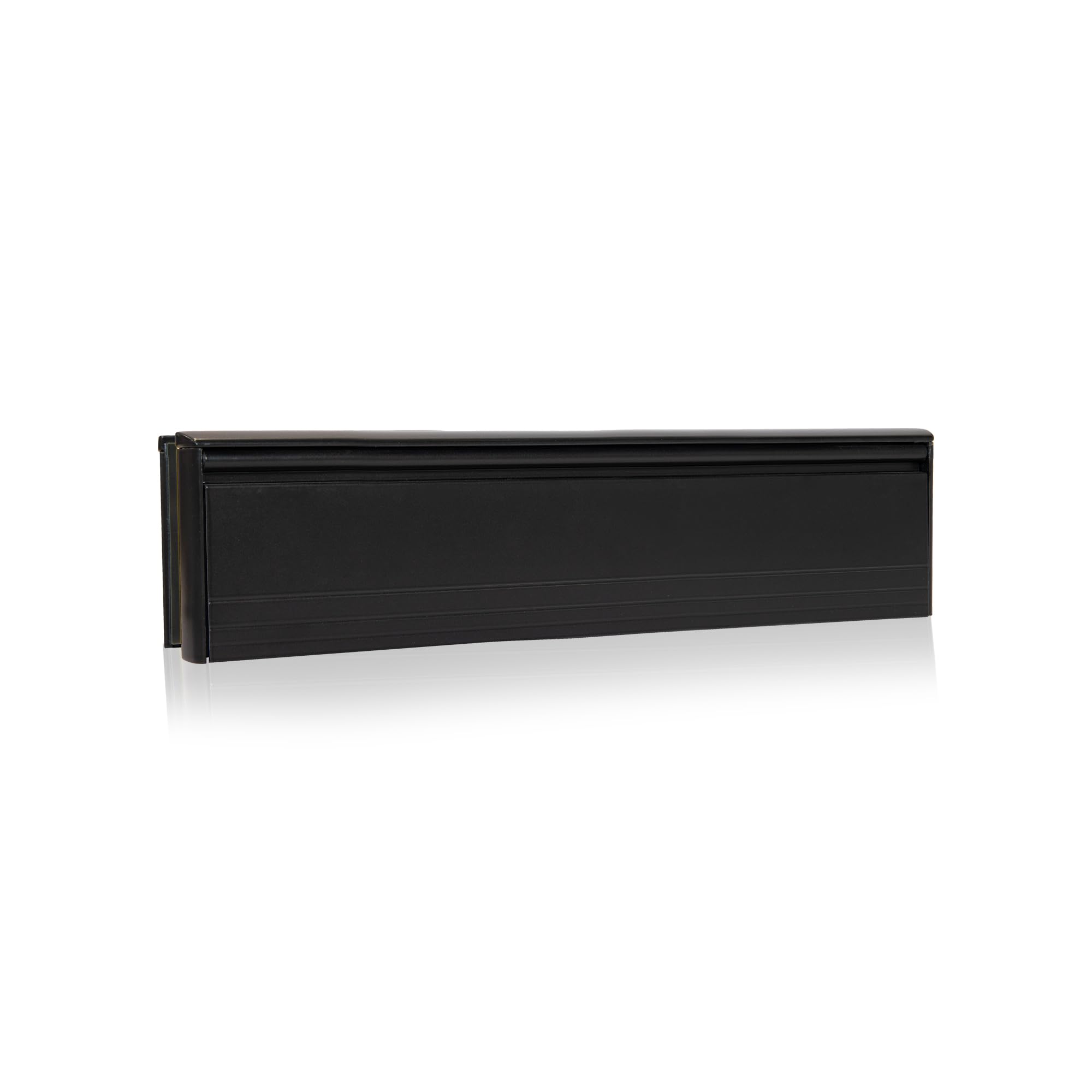UAP Limited Uap Framemaster 12" Black Aluminium Letterbox For WoodenComposite & Upvc Doors 40 To 80mm from B&Q