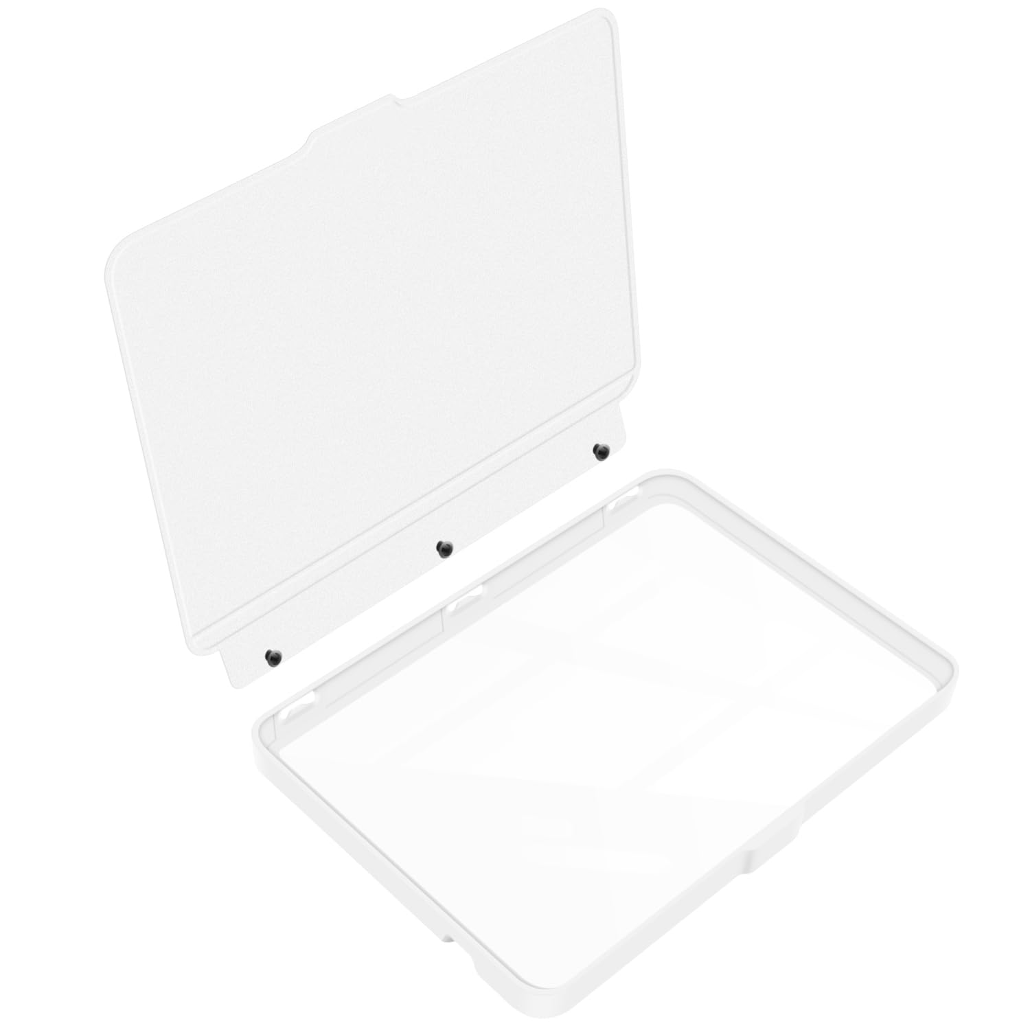 Custodia protettiva staccabile a portafoglio per Kobo Clara Colour 2024 da 6 pollici, cover posteriore trasparente ultra trasparente, con funzione di spegnimento e accensione automatici, bianco - 4