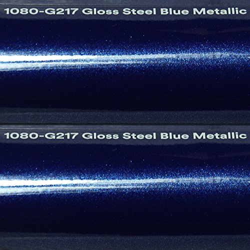 20,72/m² 3M Autofolie Scotchprint Wrap Film 1080 GLoss G217 Steel Blue Metallic gegossene Glanz Profi Folie 152cm Breite BLASENFREI mit Luftkanäle