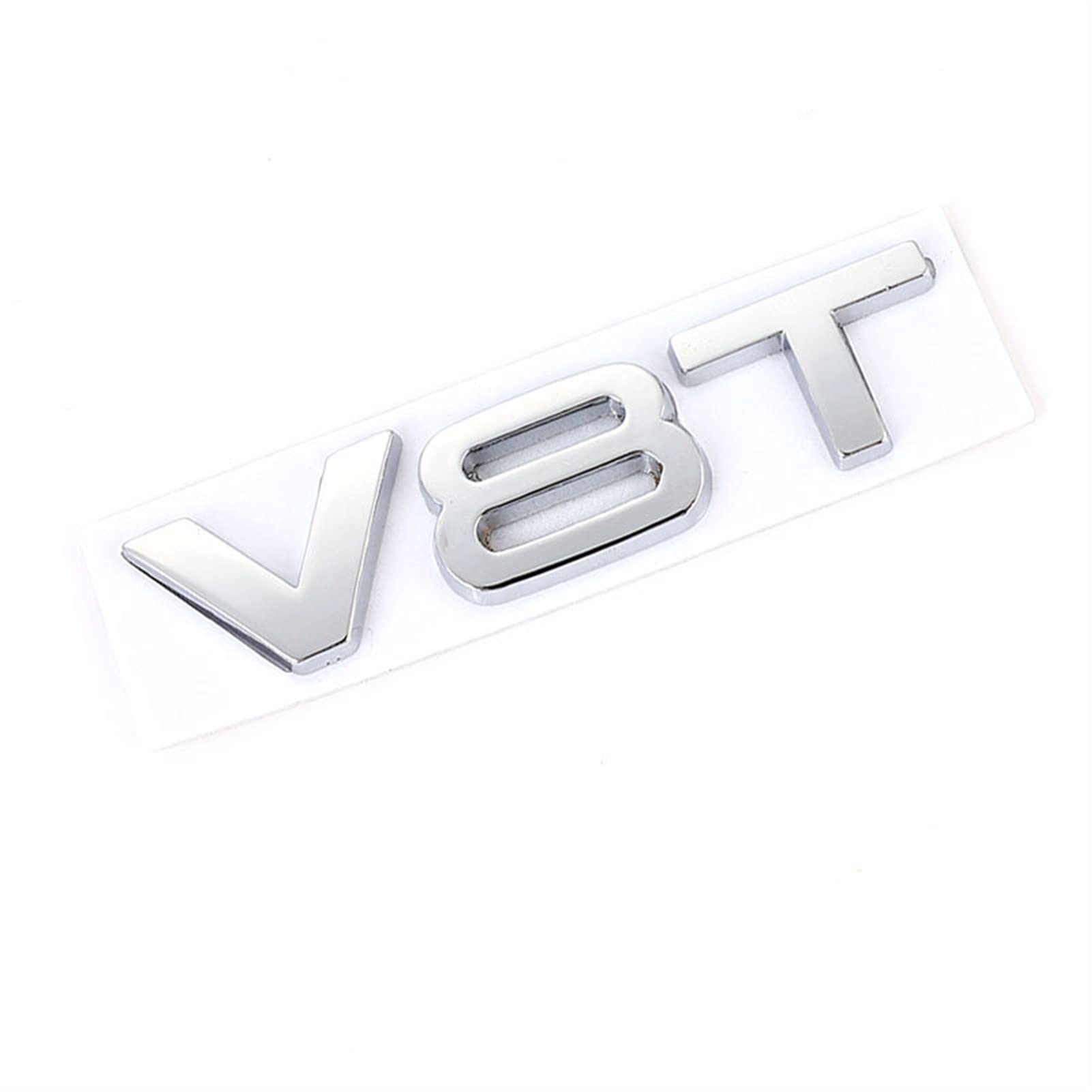 Car Sticker 3D V6T V8T Logo Metal Emblem Badge Decals Displacement Stickers Fit For S3 S4 S5 S6 S7 S8 A4L A5 A6L A7 Q3 Q5 Q7