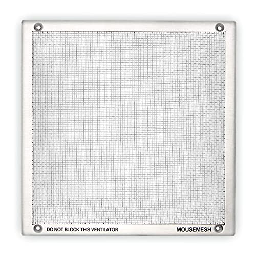 Mousemesh 00114 - Funda para rejilla de ventilación de ladrillo de aire, color plateado Cover