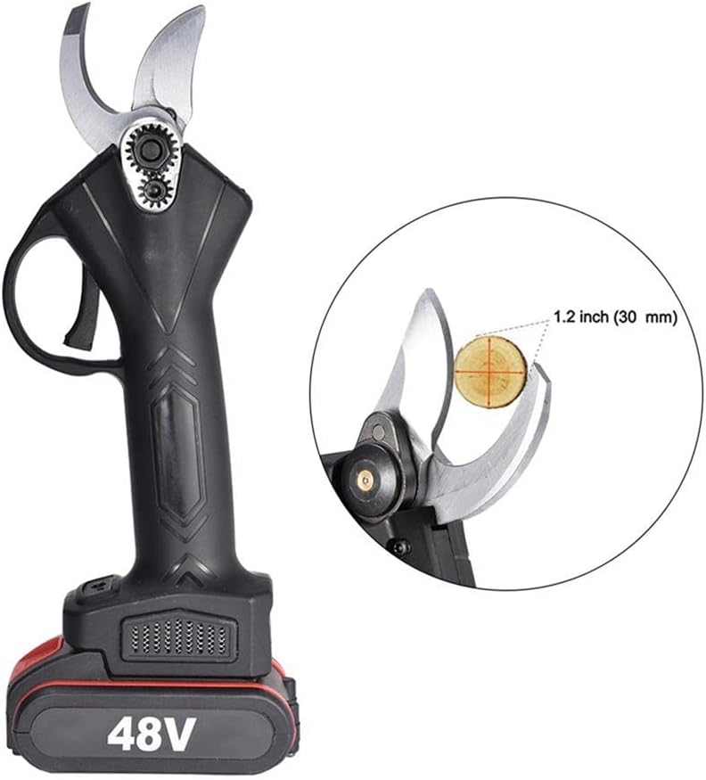 Cordless Power Pruner Rechargeable Professional Pruning Safety Electric 3cm Fruit Tree Shears