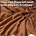 Pawsee Fleece Haustierdecke Flauschig Waschbar Sherpa Plüsch Kuscheldecke Hundebett für Hunde Welpen Katzen, 114 x 76cm