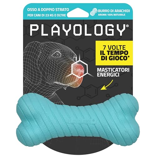Playology Giocattoli per cani Giocattolo da masticare resistente a forma