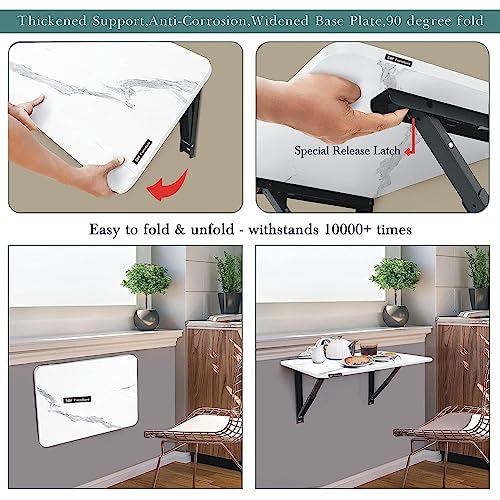 KVS Furniture Multipurpose Wall Mounted Shelf Folding Study Table,Office Table,Laptop Table,Folding Shelf Table for Home Office,Study Table(16X24... - Image 6