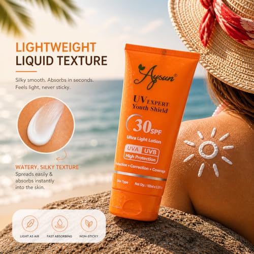 Image of Aysun Premium Daily Skincare Essentials | Skin Brightening Face Wash for Deep Cleansing & UV Expert Youth Shield Sunscreen SPF 30 with UVA /UVB Protection | Lightweight Formula | Healthy, Radiant & Protected Skin | Combo Pack Of 2