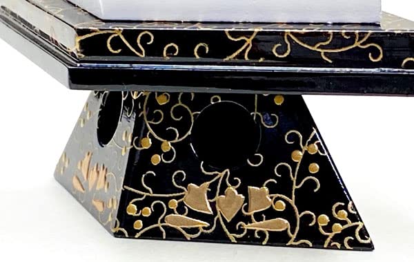 20号 菱三宝 本金 唐草牡丹 2点セット 木製品 雛道具 小道具 海外土産