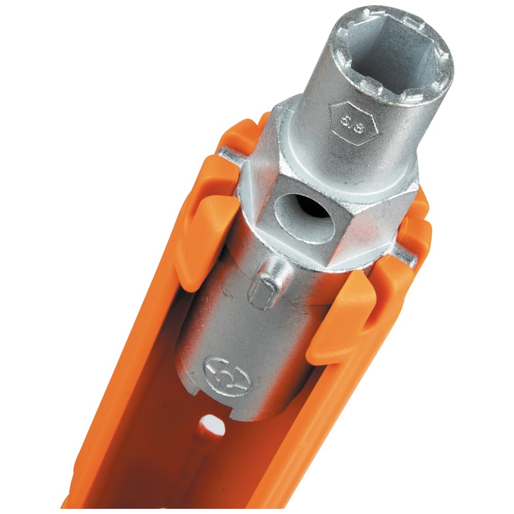 Klein Tools 68098 Clé à robinet, outil multifonction 12 en 1 pour installations et réparations d'évier, de toilettes et de robinets