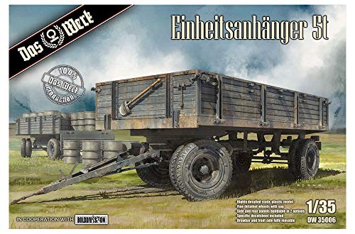 DAS WERK DW35006 Remorque 5 t 1:35 maquette de remorque militaire allemande pour diorama