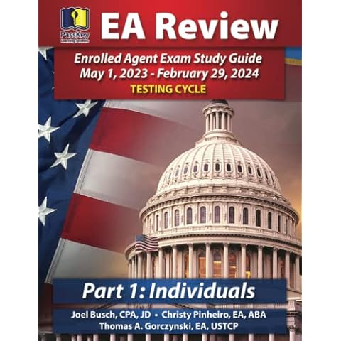 PassKey Learning Systems EA Review Part 1 Individuals; Enrolled Agent Study Guide: May 1, 2023-February 29, 2024 Testing Cycle (PassKey EA Review May 1, 2023-February 29, 2024 Testing Cycle) Cover