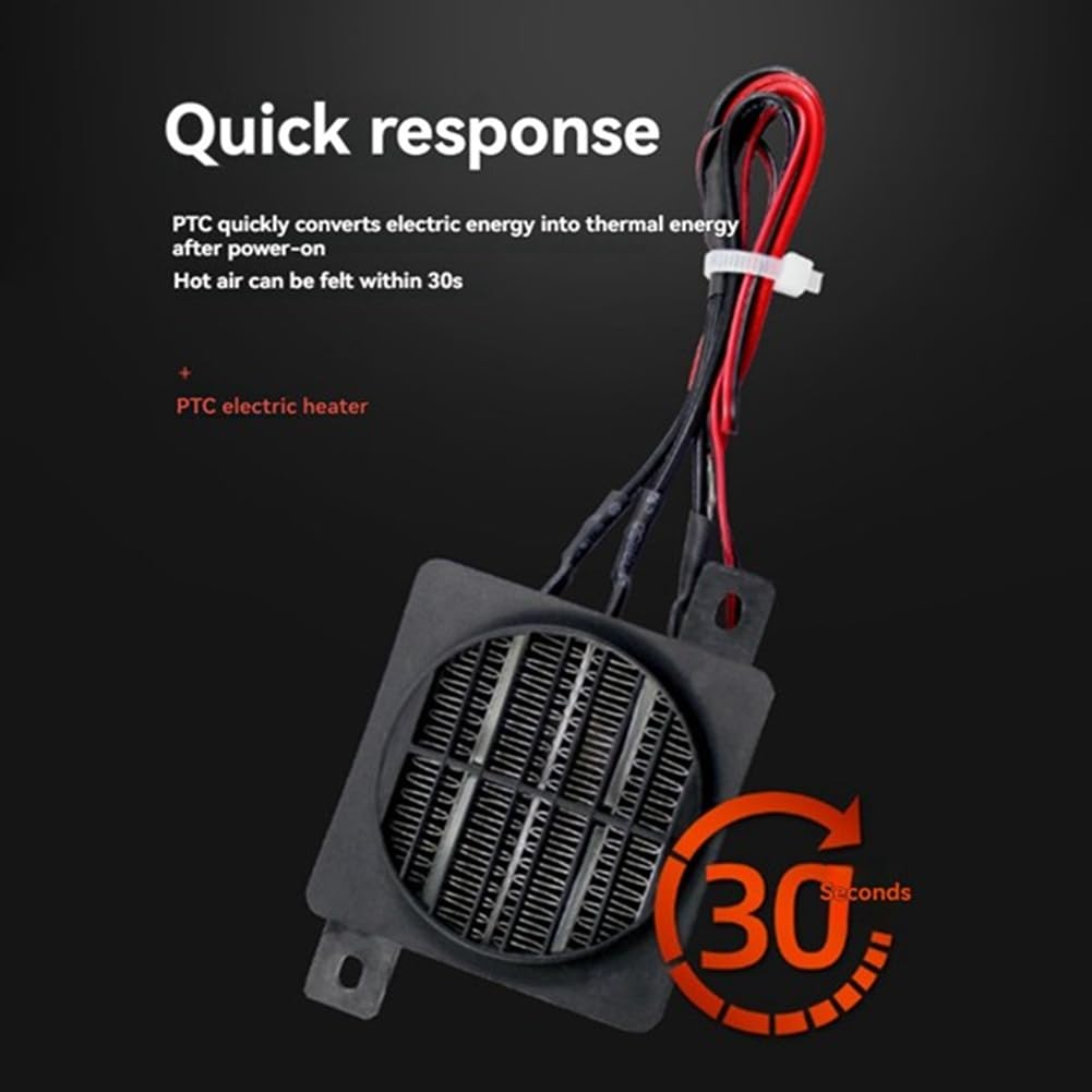 Isolierter 12V 50W PTC-Heizstab Keramik Konstanttemperatur-Elektrotyp mit Lüfter Isolierheizung