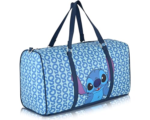 Disney Stitch Travel Bag, Duffle Bag, Overnight Bag, Weekender Bag | Mini 16 Inch Leather Classic Premium Travel Duffle Bag for Women, Men, Adults2
