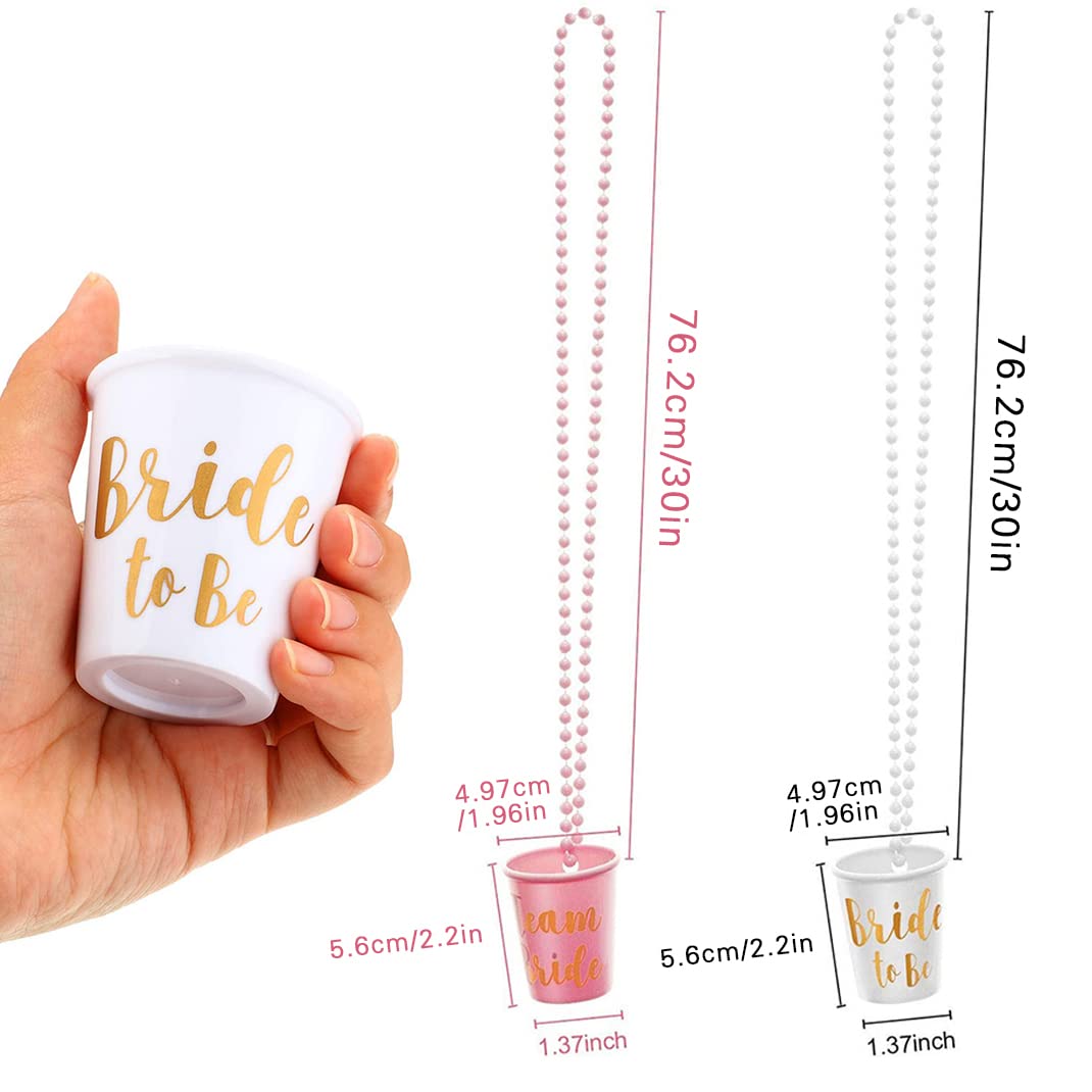 Équipe Mariée Verres à Shot 12 Pièces Collier Bachelorette Plastique
